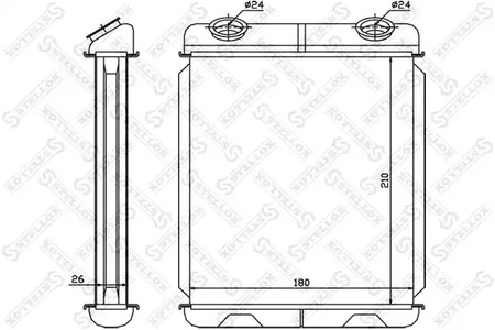 Теплообменник отопления салона STELLOX 10-35085-SX