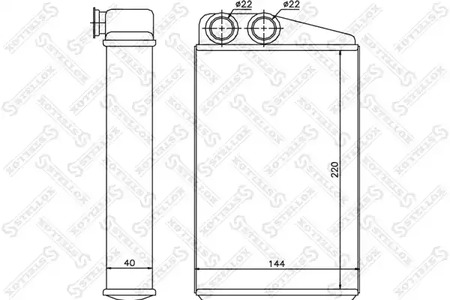 Теплообменник отопления салона STELLOX 10-35097-SX