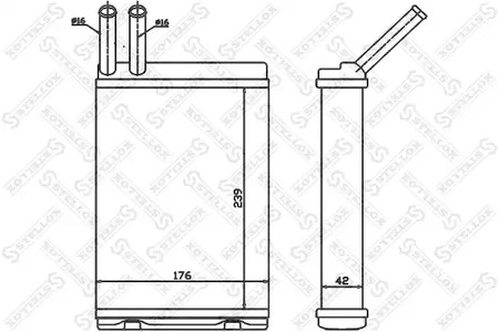 Теплообменник отопления салона STELLOX 10-35129-SX