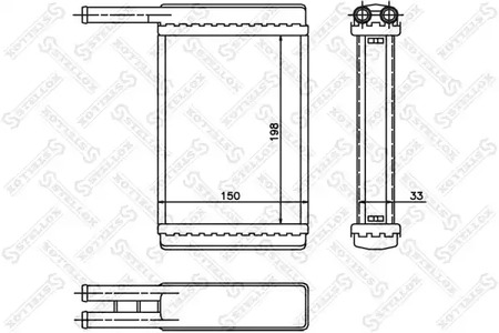 Теплообменник отопления салона STELLOX 10-35168-SX