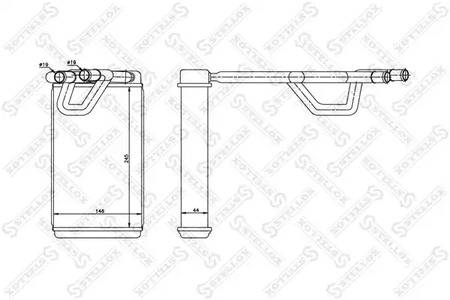 Теплообменник отопления салона STELLOX 10-35214-SX