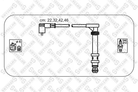 Комплект проводов зажигания STELLOX 10-38133-SX