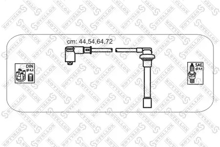 Комплект проводов зажигания STELLOX 10-38167-SX