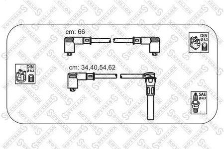 Комплект проводов зажигания STELLOX 10-38518-SX