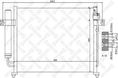 Конденсатор кондиционера STELLOX 10-45027-SX