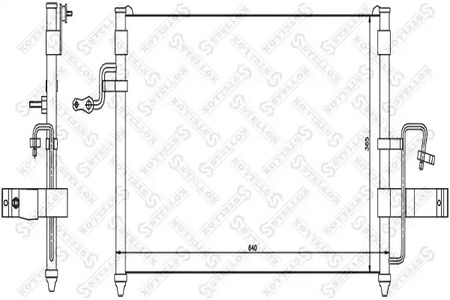 Конденсатор кондиционера STELLOX 10-45062-SX