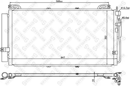 Конденсатор кондиционера STELLOX 10-45103-SX