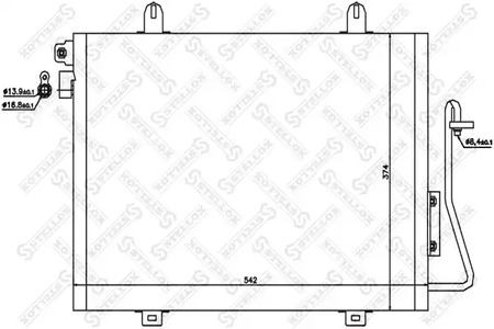 Конденсатор кондиционера STELLOX 10-45175-SX