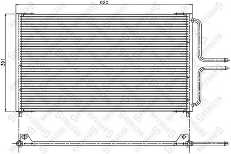 Радиатор кондиционера STELLOX 10-45200-SX
