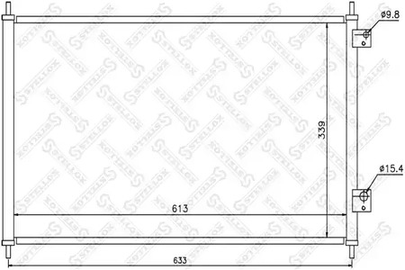 Конденсатор кондиционера STELLOX 10-45351-SX