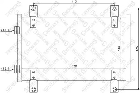 Конденсатор кондиционера STELLOX 10-45560-SX