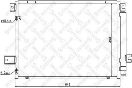 Конденсатор кондиционера STELLOX 10-45569-SX