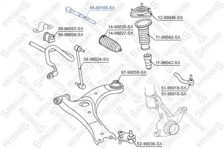 Запчасть STELLOX 55-00168-SX