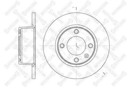 Диск тормозной задн STELLOX 6020-1924-SX