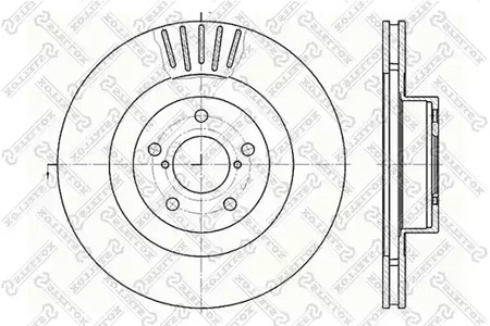 Тормозной диск STELLOX 6020-4412V-SX