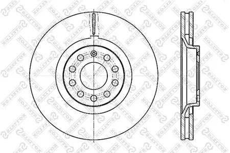 Диск тормозной передний вентилируемый STELLOX 6020-47107V-SX