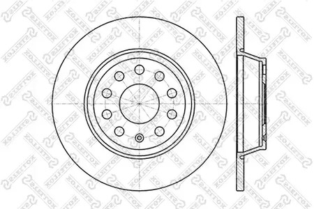 Тормозные диски STELLOX 6020-4840-SX