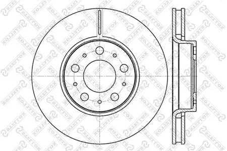 Тормозной диск STELLOX 6020-4841V-SX