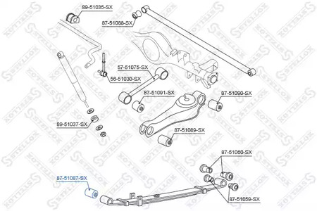Подвеска рычага независимой подвески колеса STELLOX 87-51087-SX