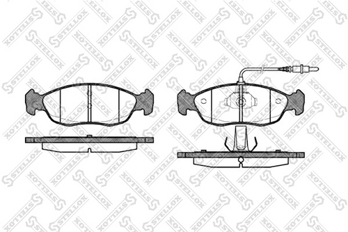 Колодки дисковые п. STELLOX 472 002B-SX
