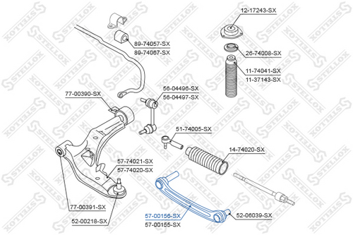 Рычаг подвески STELLOX 57-00156-SX