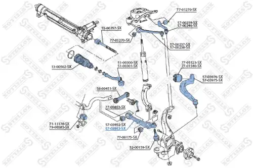 Рычаг подвески STELLOX 57-03953-SX