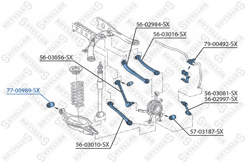 Сайлентблок STELLOX 77-00989-SX