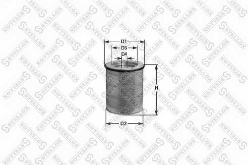 81-21011-sx фильтр воздушный STELLOX 81-21011-SX