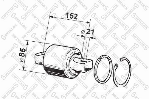 Ремонтный комплект рычаг подвески STELLOX 84-12010-SX