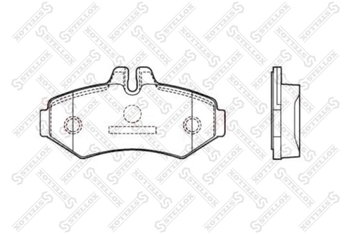 85-11406-sx колодки торм. 23021 с полн. р/к дисковые STELLOX 85-11406-SX