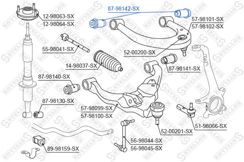 Сайлентблок рычага подвески STELLOX 87-98142-SX