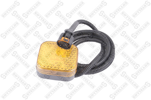 88-90505-sx фонарь габаритный боковой желт. 4led с каб. 1320mm конект. amp-w женский STELLOX 88-90505-SX