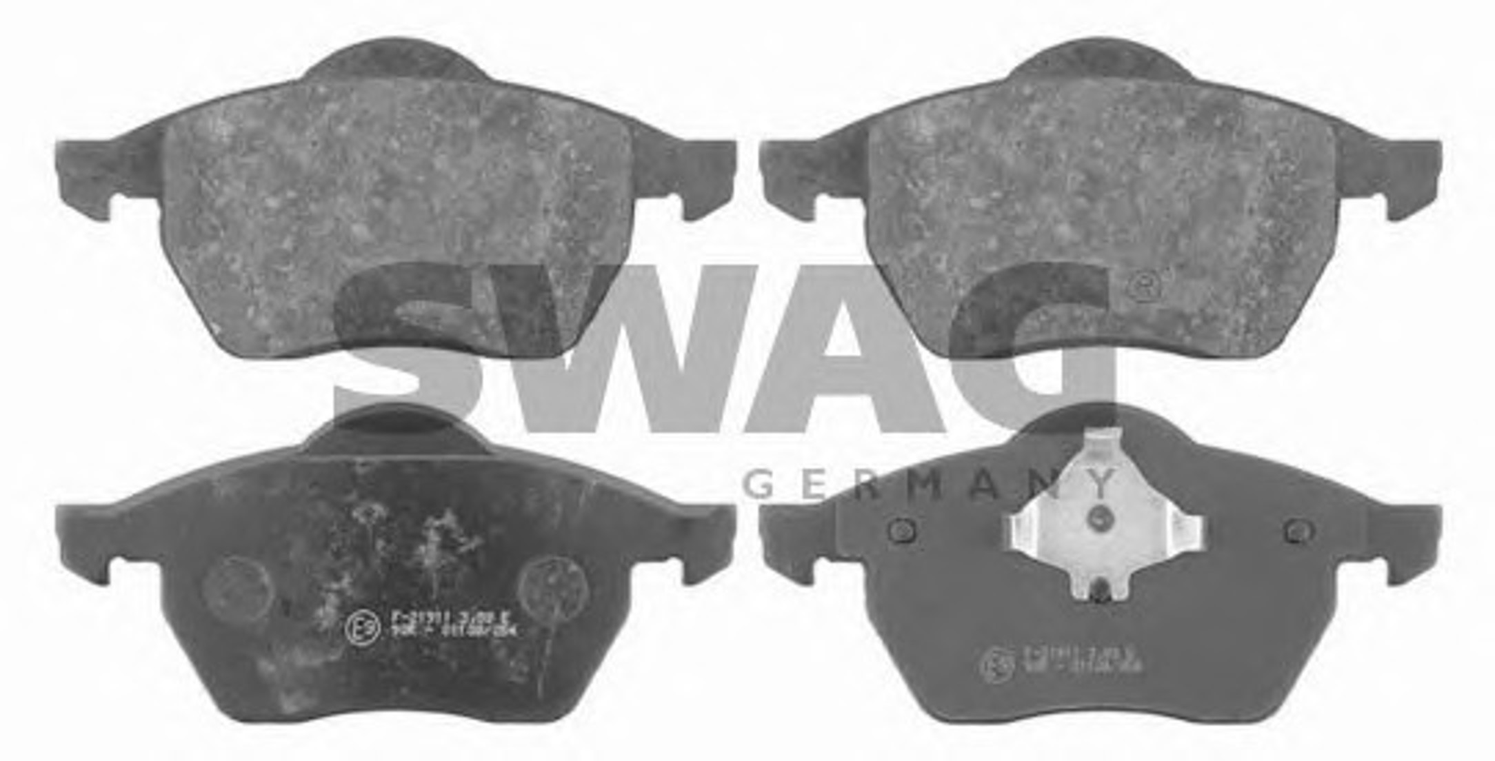 Комплект тормозных колодок дисковый тормоз SWAG 30916280
