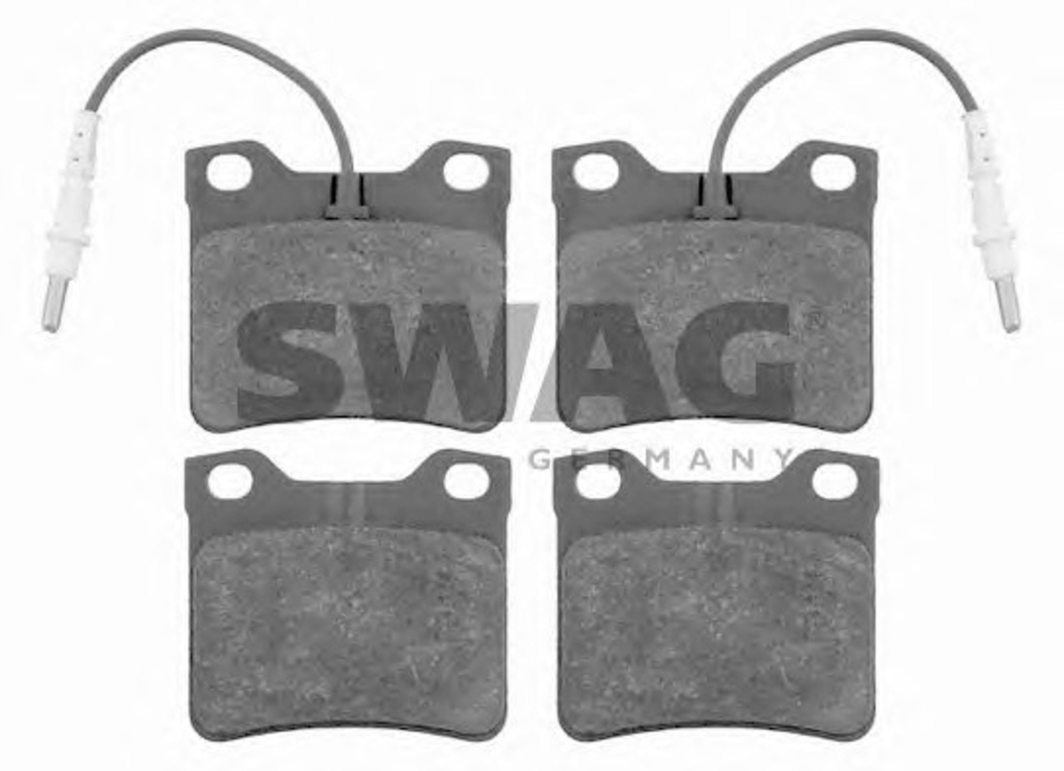 Комплект тормозных колодок дисковый тормоз SWAG 62916137