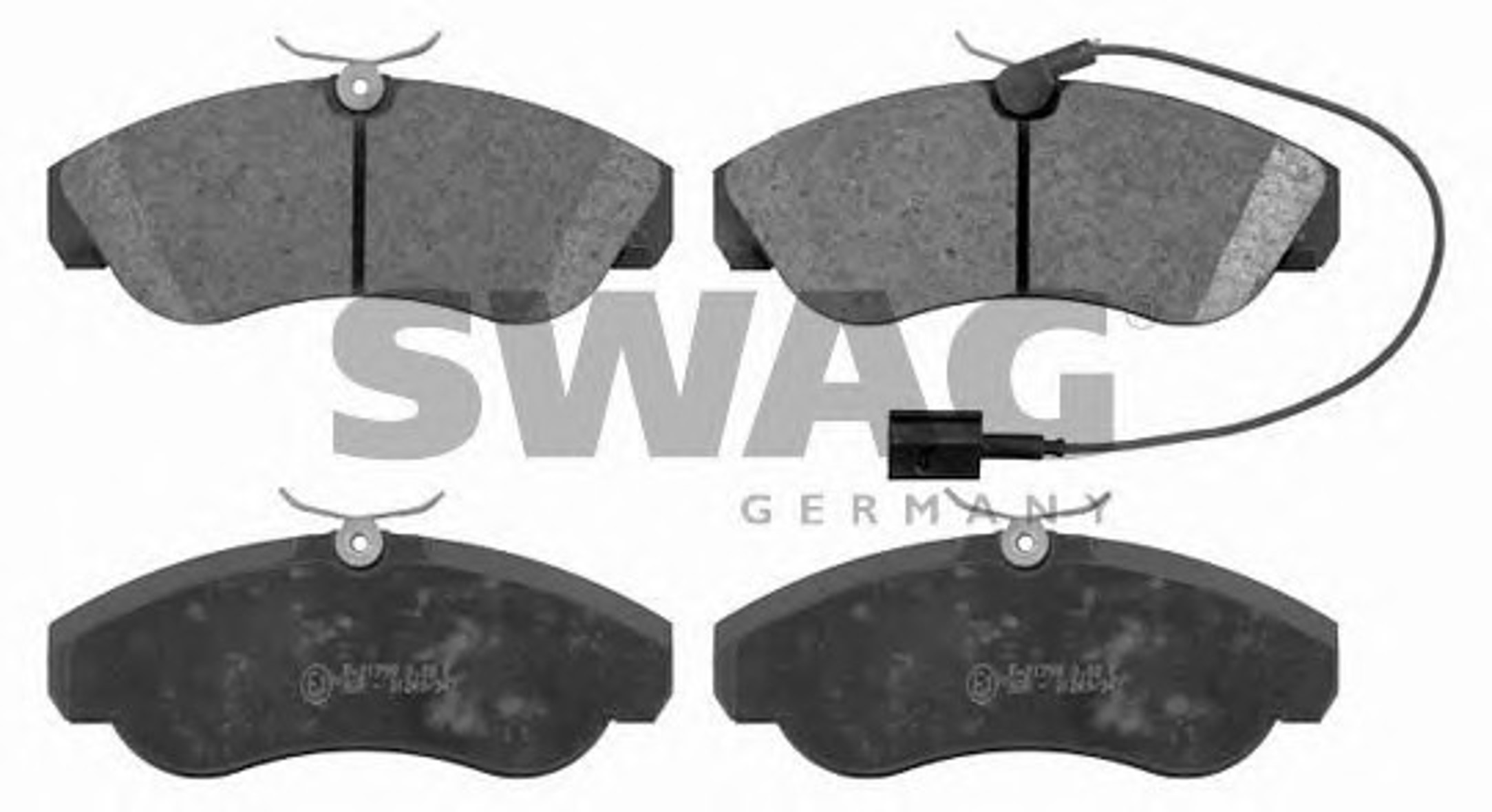 Комплект тормозных колодок дисковый тормоз SWAG 70916392