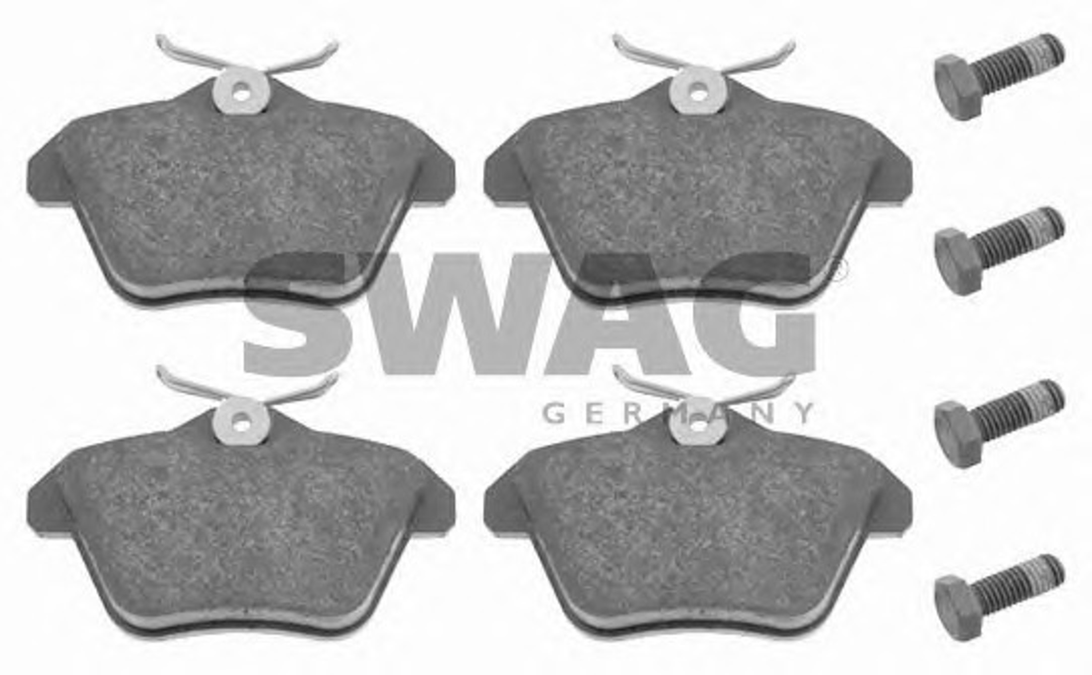 Комплект тормозных колодок дисковый тормоз SWAG 74916245