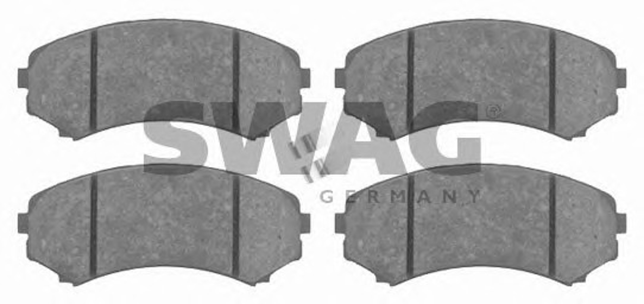 Комплект тормозных колодок дисковый тормоз SWAG 80916582