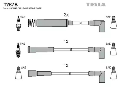 Провод высоковольтный TESLA T267B