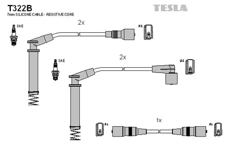 К-кт проводов TESLA T322B