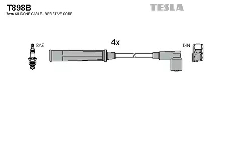 Провод высоковольтный TESLA T898B