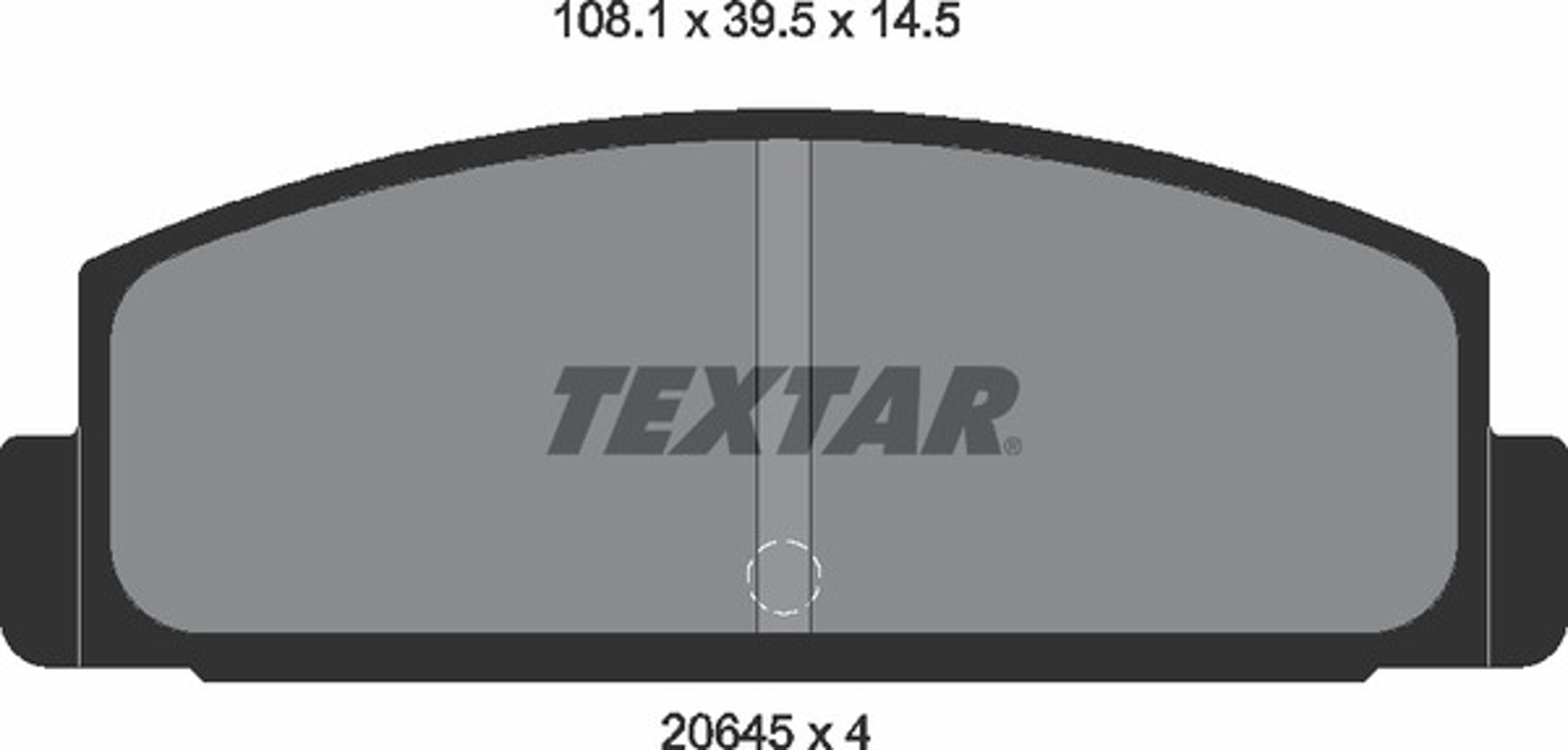 Колодки тормозные дисковые TEXTAR 2064501
