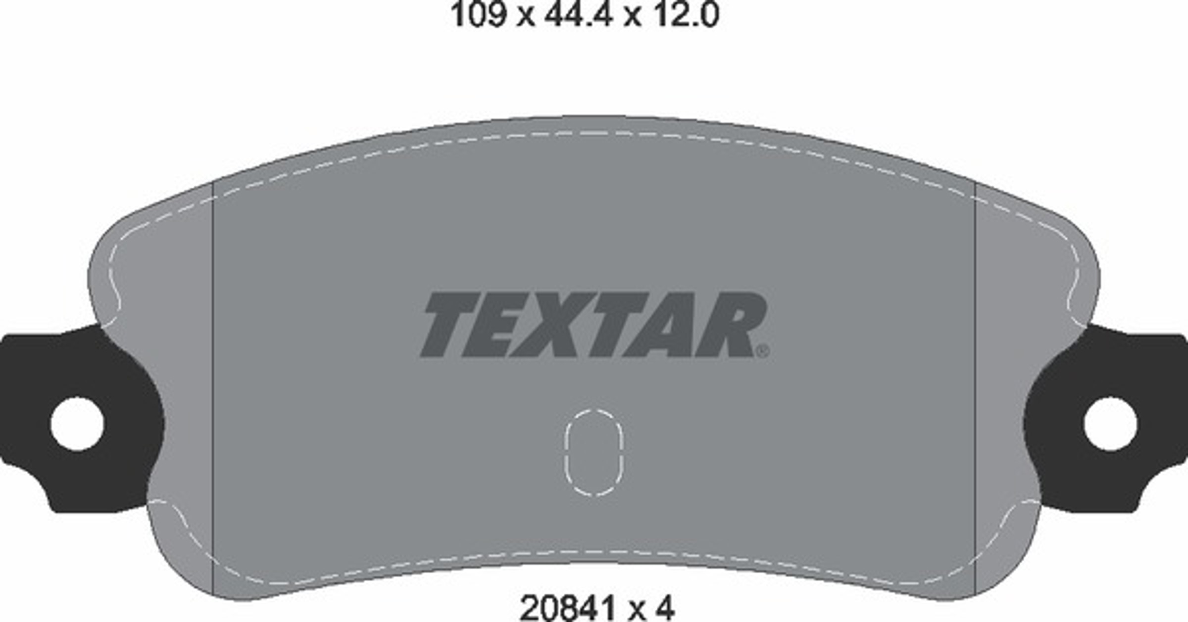 Колодки тормозные дисковые TEXTAR 2084102