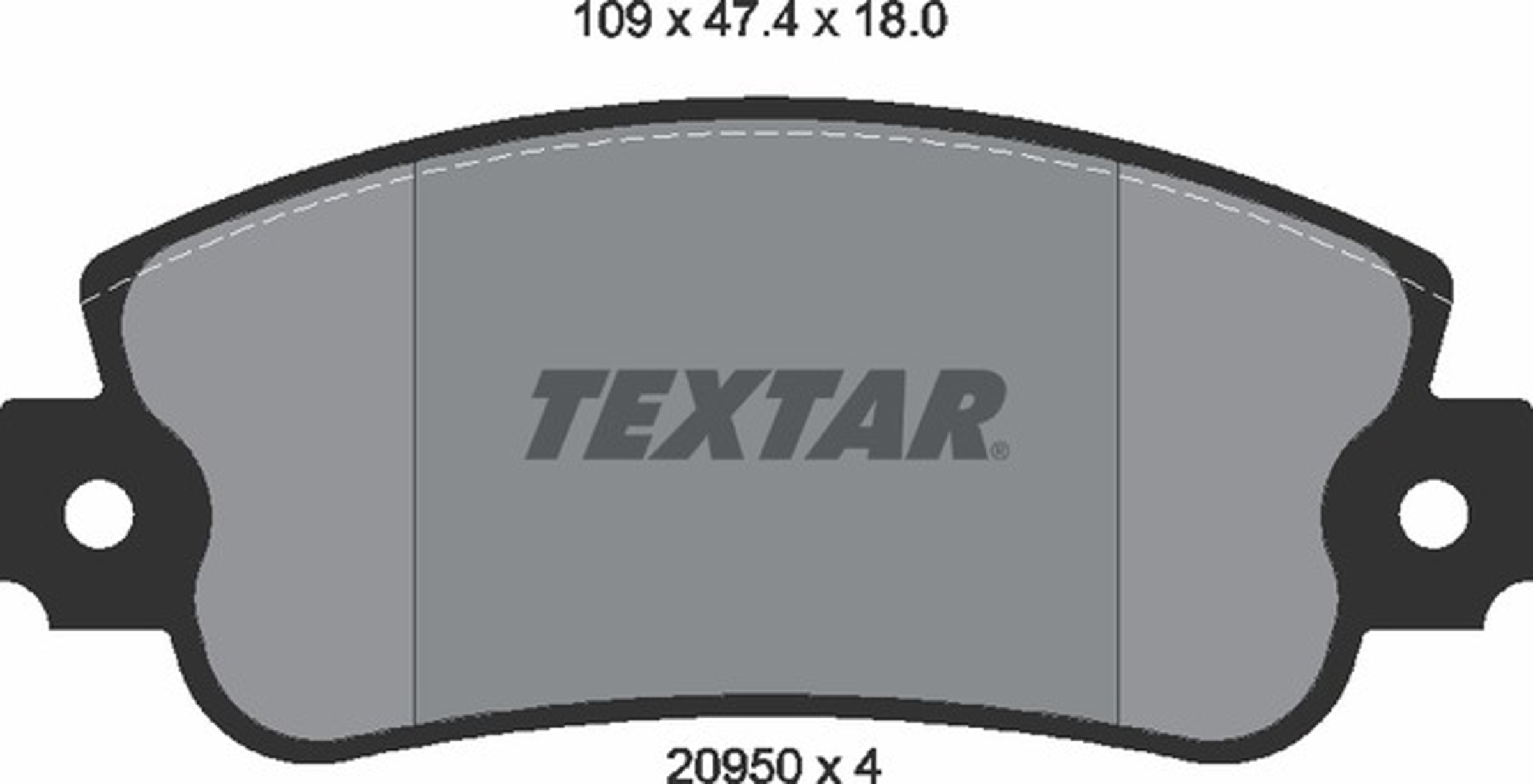 Колодки тормозные дисковые TEXTAR 2095005