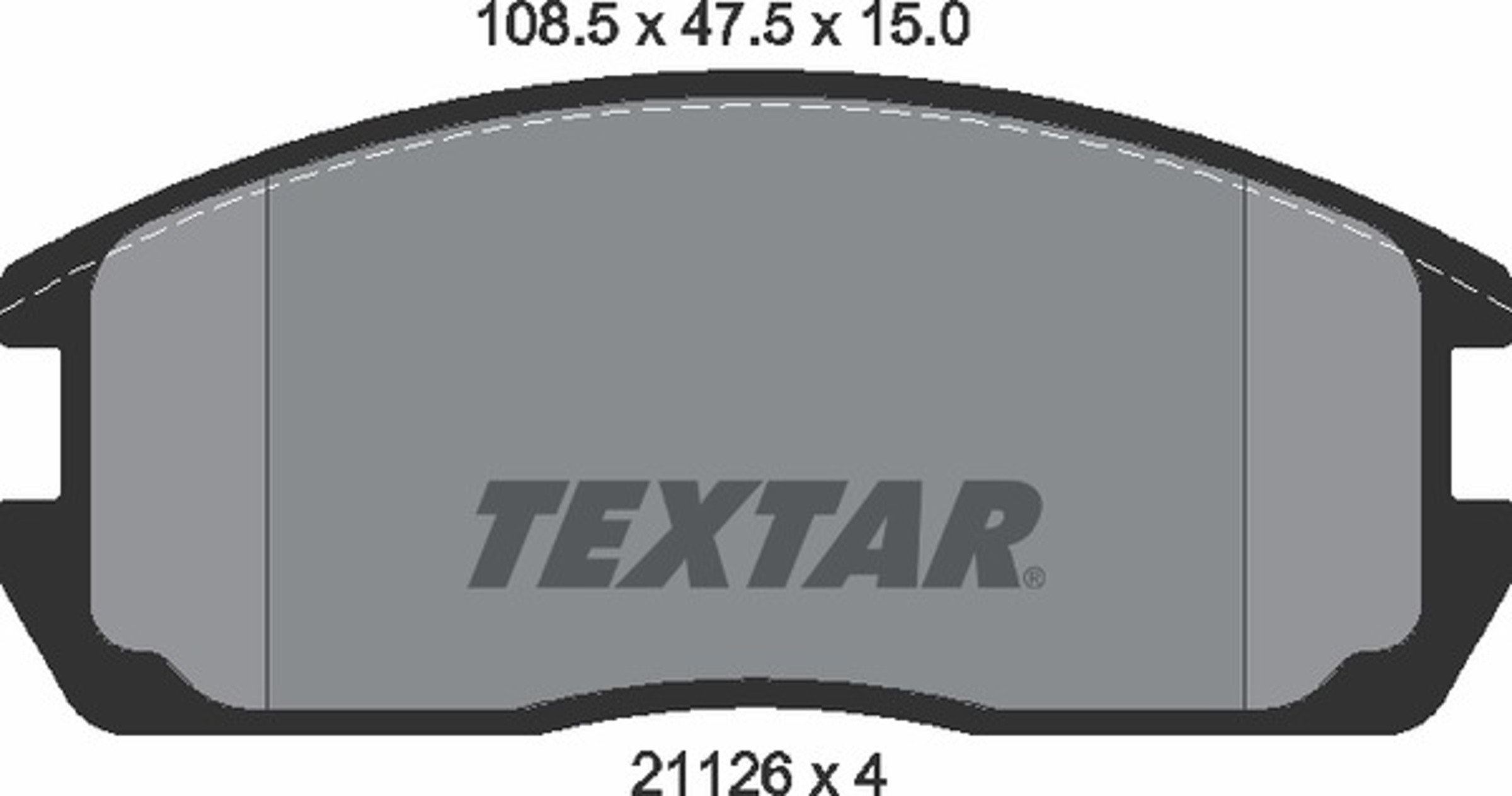 Колодки тормозные дисковые TEXTAR 2112601