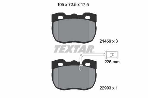 Комплект колодок дисковых TEXTAR 2145905