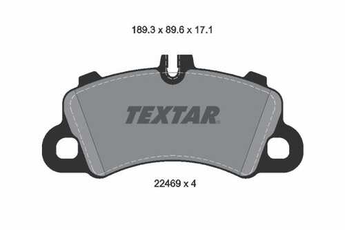 Колодки дисковые передн. TEXTAR 2246903