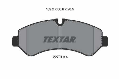 Колодки тормозные TEXTAR 2279101