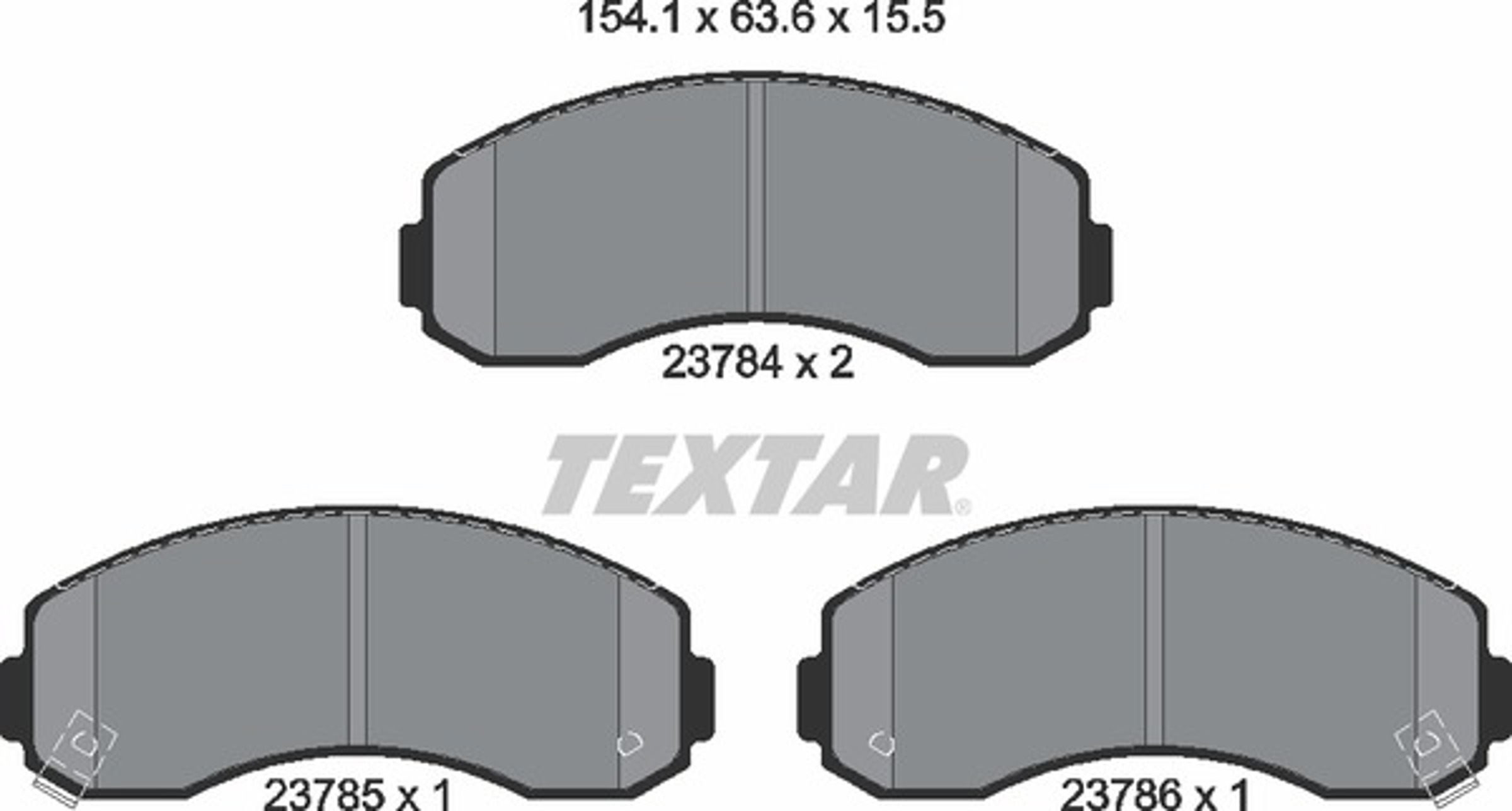 Колодки тормозные дисковые TEXTAR 2378401