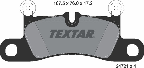 Комплект тормозных колодок дискового тормоз TEXTAR 2472101