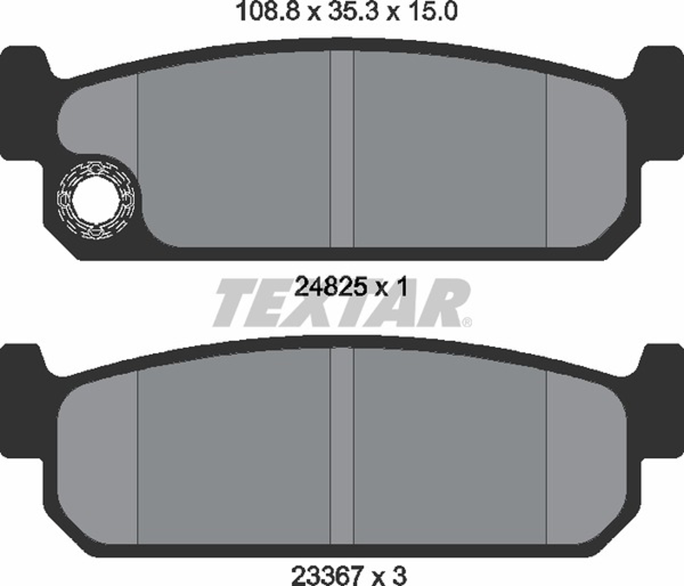 Колодки тормозные дисковые TEXTAR 2482501